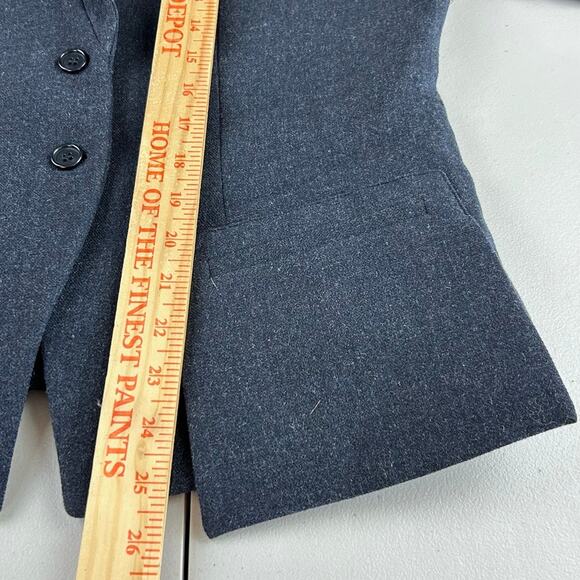 Armani Collezioni Gray Wool Blend Offset Pocket 12 Blazer Minimalist MSRP $854 - Picture 7 of 9